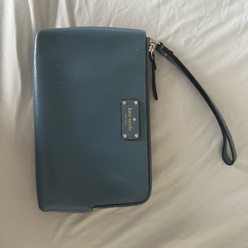 Kate Spade Slate Blue Wristlet